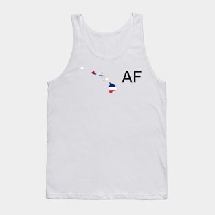 Hawaii Flag State Outline AF (black) Tank Top